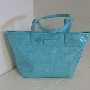 Kate Spade NY Teal Patent Leather Shoulder Bag.